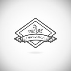 Fresh and natural food logos