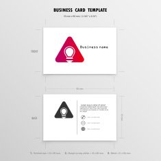 Creative Business Cards Design Template Size 55 mm x 90 N2