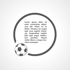 football symbol and circle