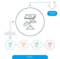 Profit icon Money savings sign N3