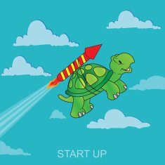 start up launch vector illustration rocket