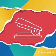 Stapler line icon N2