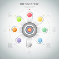 Design Infographic template 8 steps for business concept N2
