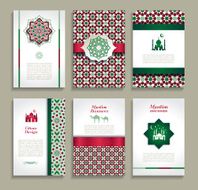 Banners set of ethnic design Religion abstract layout N8