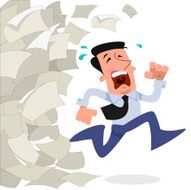 Corporate character with problems