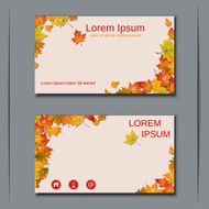 Business visiting card banner sticker mockup flyer label vector template N19