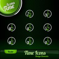 Vector Time Icons N5