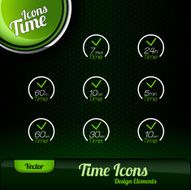 Vector Time Icons N6