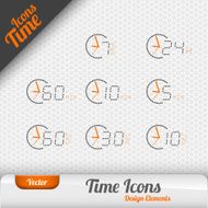 Vector Time Icons N7
