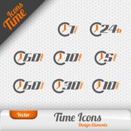 Vector Time Icons N8