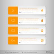 Modern tabs as design elements Business symbols N3