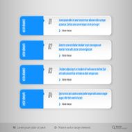 Vector tabs as design elements for business layouts N8