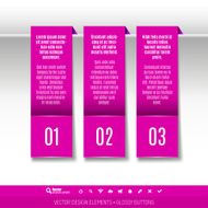 Vector tabs as design elements for business layouts N10