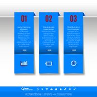Vector tabs as design elements for business layouts N12