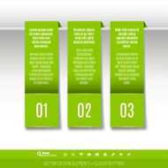 Vector tabs as design elements for business layouts N14