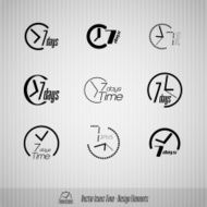 7 days vector icons