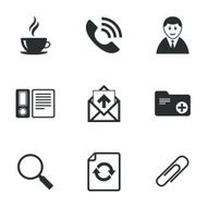 Office documents and business icons N15