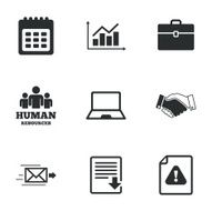 Office documents and business icons N16