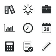 Office documents and business icons N22