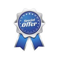 Special Offer Blue Vector Icon Design N3