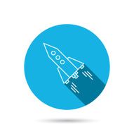 Startup business icon Rocket sign N4