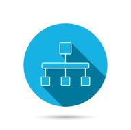 Hierarchy icon Organization chart sign N3