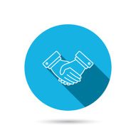 Handshake icon Deal agreement sign N4