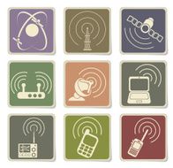 Radio signal simple vector icons