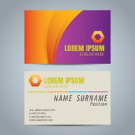 Clean simple modern business card template N2