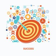 Success concept design clean vector N2