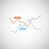 Set of different graphs and charts vector eps10 illustration N5