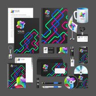 corporate identity creative color template design business