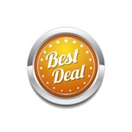 Best Deal Yellow Vector Icon Button N2