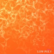 Polygonal Abstract background Low poly molecule and communication with connected