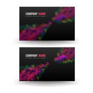 Vector abstract creative business cards