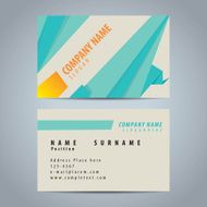 Clean simple modern business card template N5