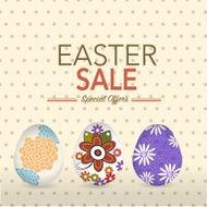 Easter eggs sale background