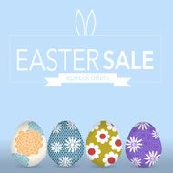 Easter eggs sale background N2