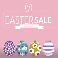 Easter eggs sale background N3