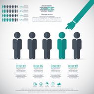 Business management strategy or human resource infographic N4