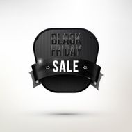 Black label with Sale Friday message