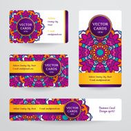 Business cards with mandala N9