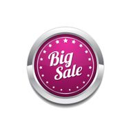 Big Sale Pink Vector Button Icon