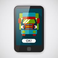 Transportation truck flat icon with long shadow eps10 N15