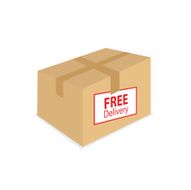 free delivery on the box vector