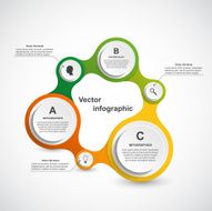 Abstract infographic in the form of metabolic Design elements N2