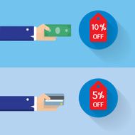 special discount for cash and credit card payment option