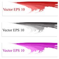 Abstract colorful banner set N3