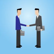 businessman making handshake cooperation concept