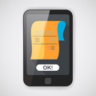 shopping credit card bill flat icon with long shadow eps10 N3